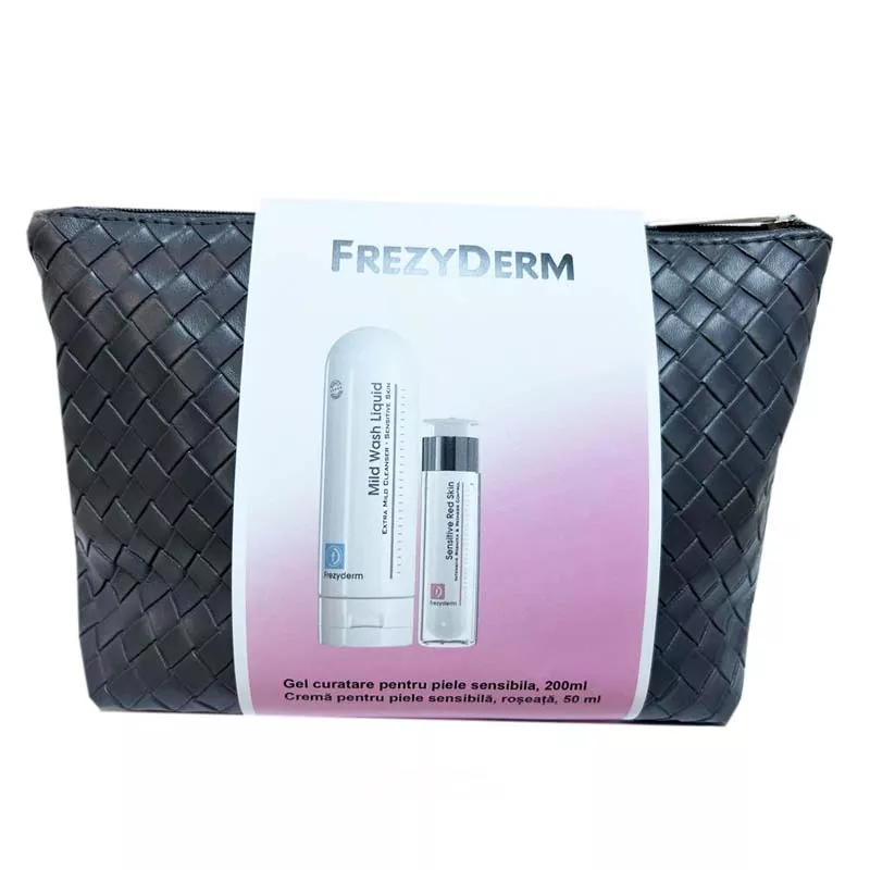 Frezyderm Pachet promotional Gel de curatare pentru piele sensibila x 200ml+ Crema piele sensibila anti-roseata x 50ml, [],medik-on.ro