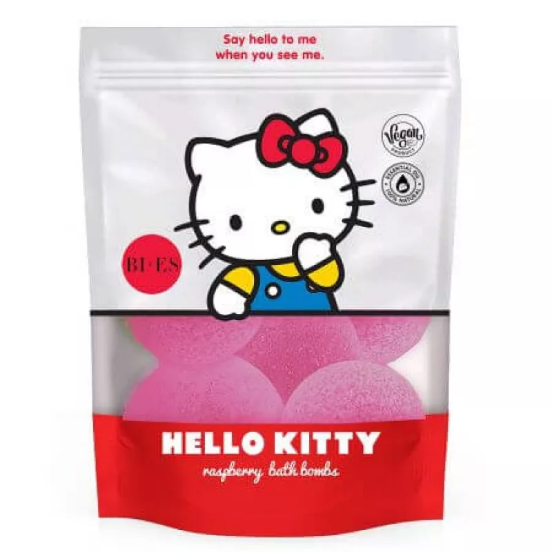 Hello Kitty Bombe de baie cu aroma de zmeura x 6 bucati, [],medik-on.ro