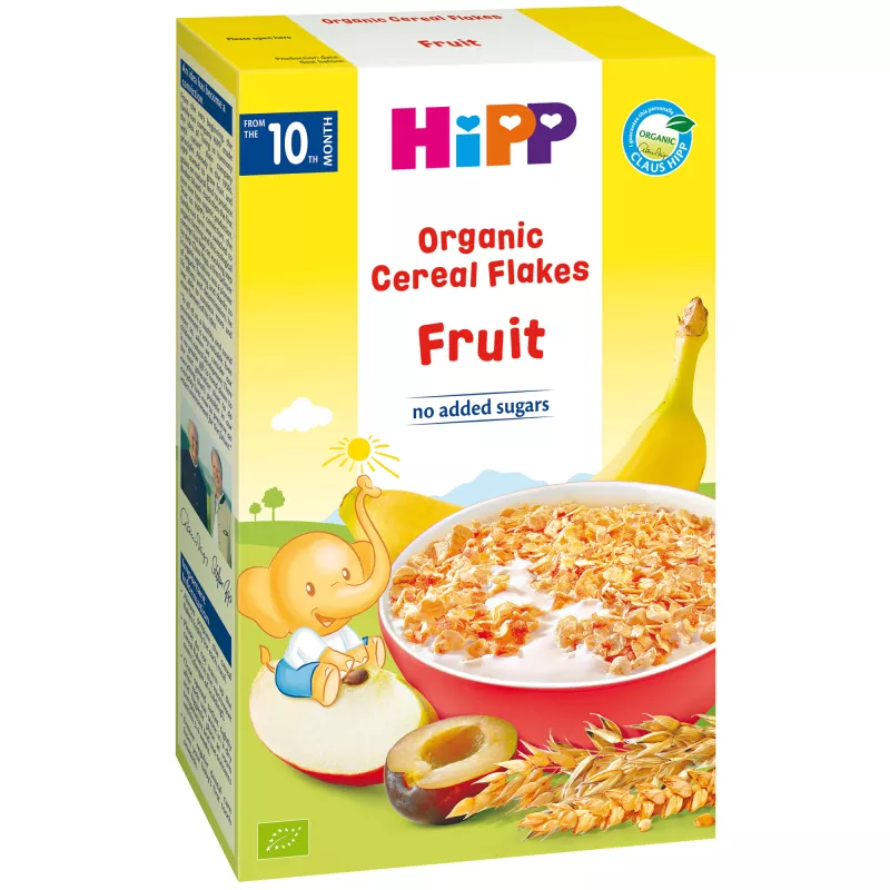 Hipp fulgi de cereale ecologice fructe x 200g, [],medik-on.ro