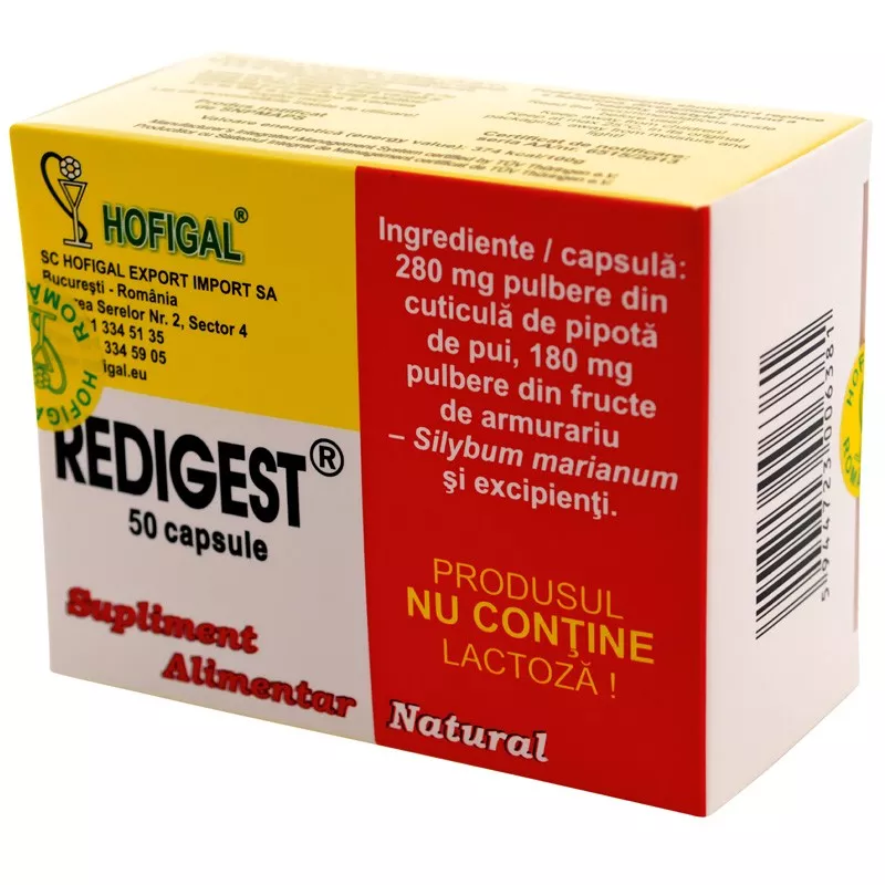 Hofigal Redigest x 50 capsule, [],medik-on.ro
