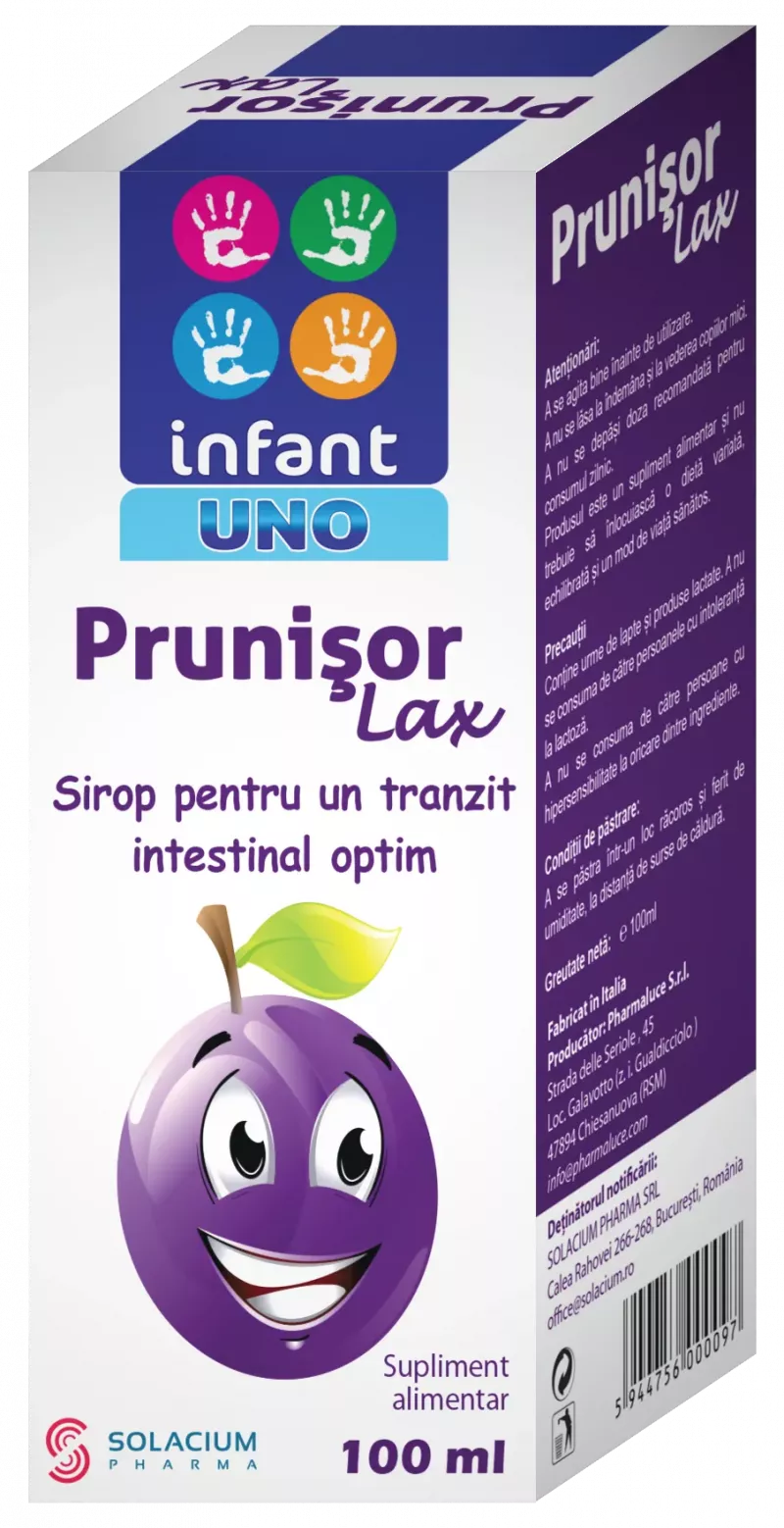 Infant Uno Prunisor Lax sirop laxativ pentru copii x 100ml, [],medik-on.ro