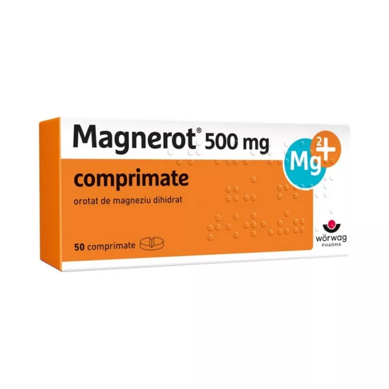 Magnerot 500mg x 50 comprimate, [],medik-on.ro