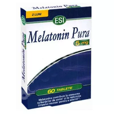 Melatonina pura 5mg x 60 tablete, [],medik-on.ro