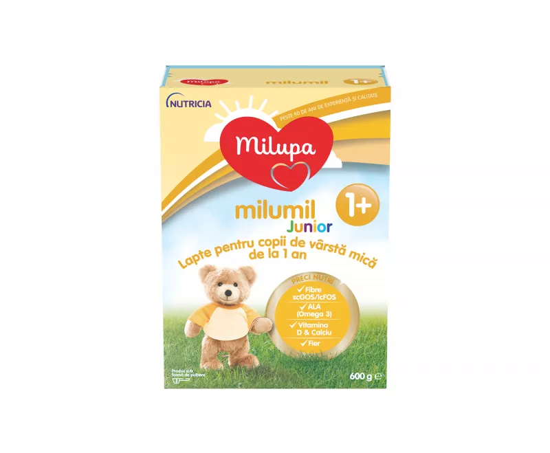 Milupa Milumil Junior 1+, lapte praf de la 1 an, 600 grame, [],medik-on.ro