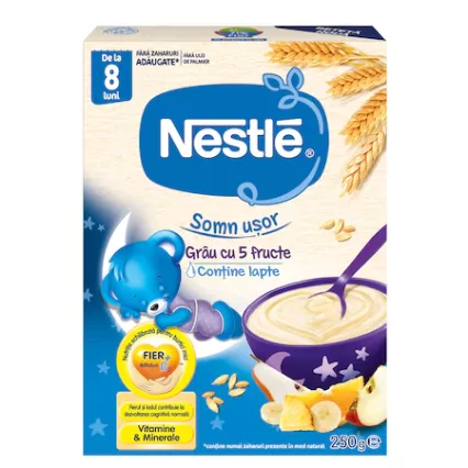 Nestle Cereale Somn usor cu grau si 5 fructe x 250 grame, [],medik-on.ro
