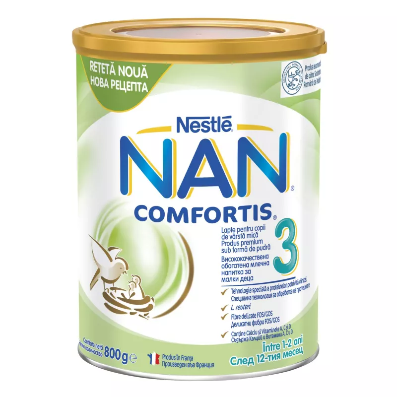 Nestle NAN COMFORTIS 3, Lapte praf pentru copii intre 1-2 ani, 800 grame, [],medik-on.ro
