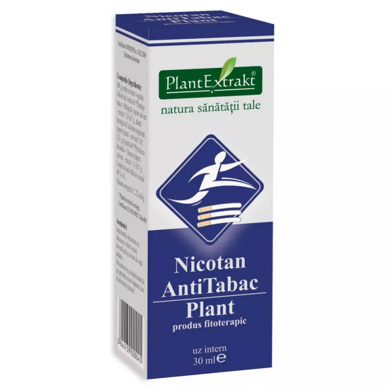 Nicotan Antitabac plant x 30ml (impotriva dependentei de tutun), [],medik-on.ro