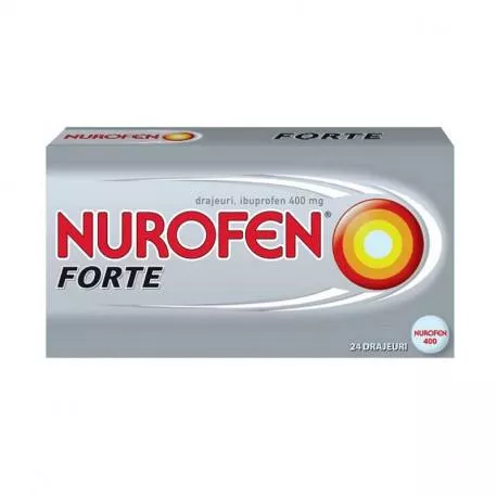 Nurofen Forte 400mg x 24 drajeuri, [],medik-on.ro