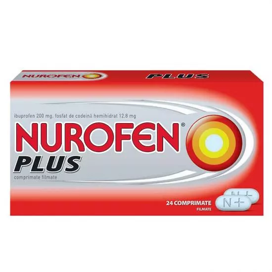 Nurofen Plus 200mg x 24 comprimate, [],medik-on.ro