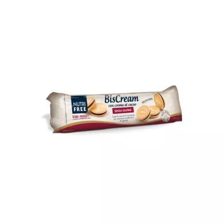 NutriFree Biscream biscuiti cu crema de cacao, fara gluten x 125 grame, [],medik-on.ro