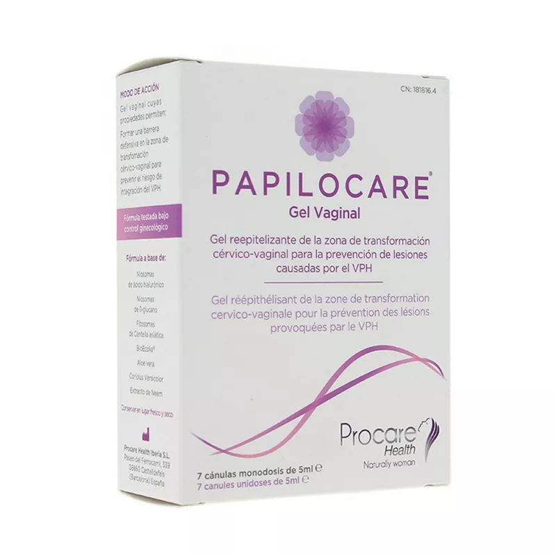 Papilocare gel vaginal 5ml x 7 canule, [],medik-on.ro