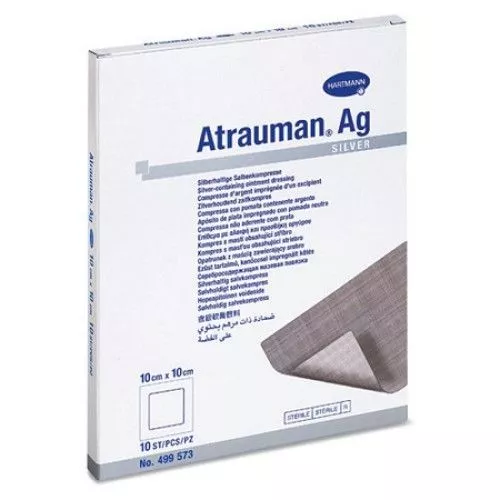 Paul Hartmann Atrauman pansament argint 10x10cm x 10 bucati, [],medik-on.ro