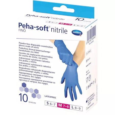 Paul Hartmann Peha-soft manusi din nitril marimea M x 10 bucati, [],medik-on.ro
