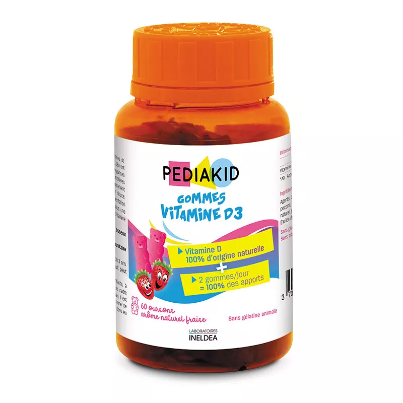 Pediakid gommes vitamina D3 x 60 jeleuri, [],medik-on.ro