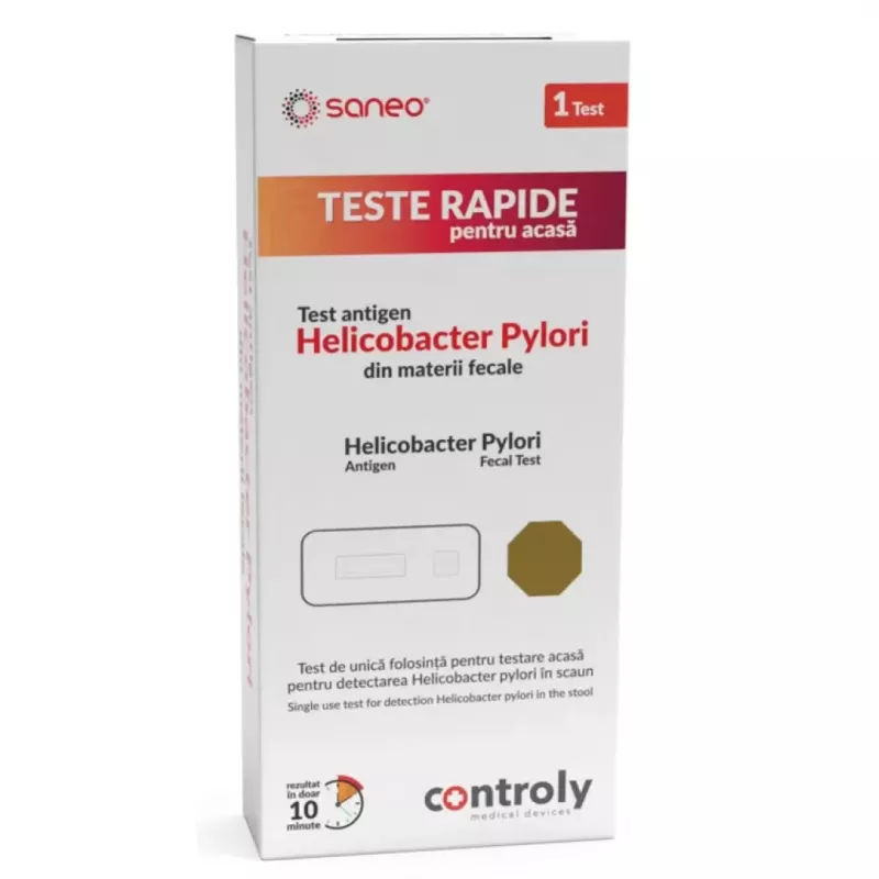 Saneo Test rapid antigen pentru Helicobacter Pylori x 1 bucata, [],medik-on.ro