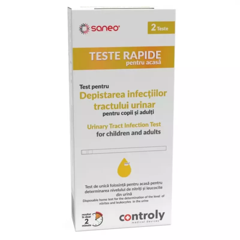 Saneo Test rapid pentru depistarea infectiilor tractului urinar x 2 bucati, [],medik-on.ro