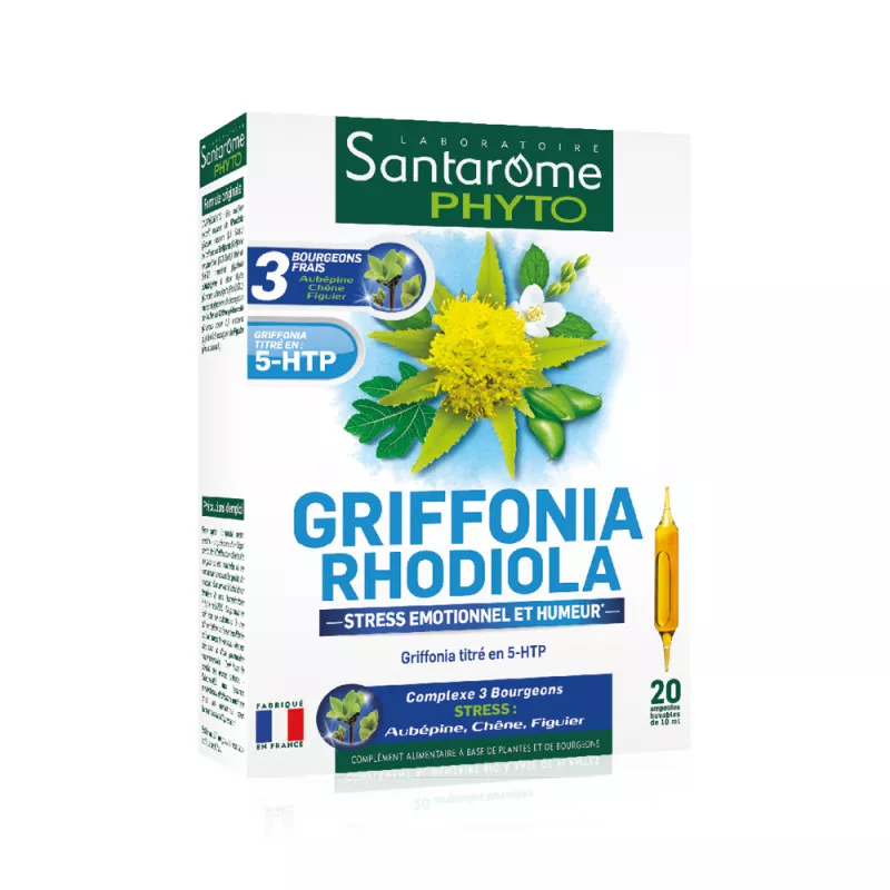 Santarome Griffonia Rhodiola x 20 fiole, [],medik-on.ro