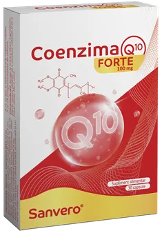 Sanvero Coenzima Q10 x 30 capsule, [],medik-on.ro