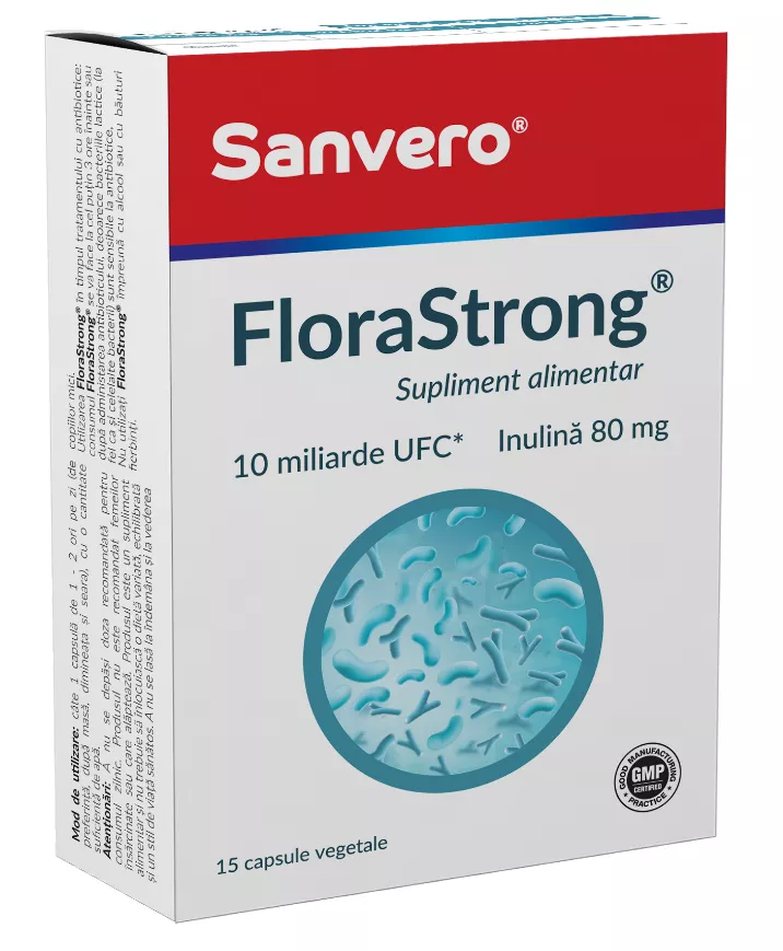 Sanvero FloraStrong x 15 capsule, [],medik-on.ro