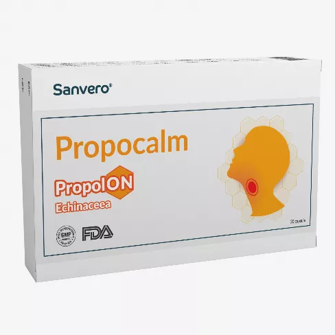 Sanvero Propocalm Propolon cu Echinacea x 20 capsule, [],medik-on.ro