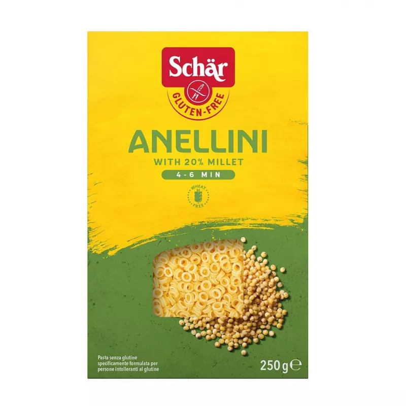 Schar paste fara gluten Anellini x 250 grame, [],medik-on.ro