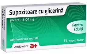 Supozitoare cu glicerina adulti 2100mg x 12 bucati, [],medik-on.ro