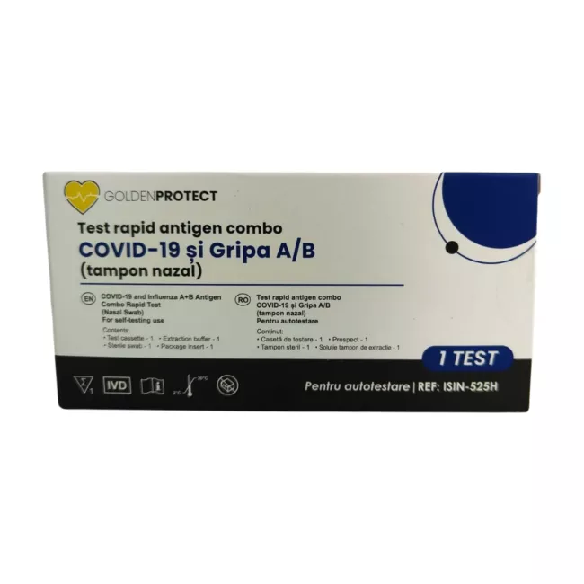 Test rapid antigen combo Covid-19 si Gripa A/B x 1 bucata, [],medik-on.ro