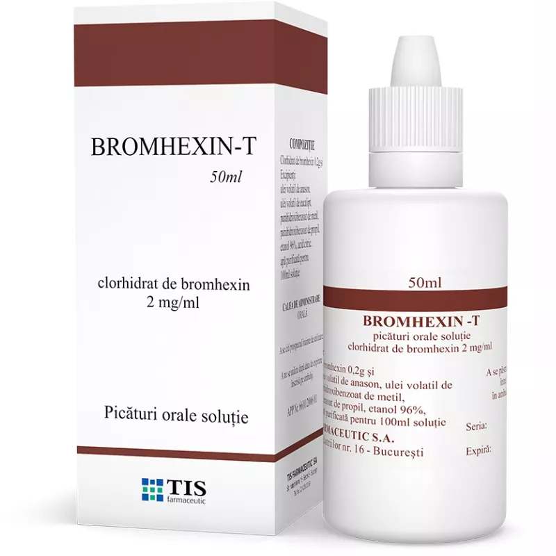 TIS Bromhexin T picaturi orale x 50ml, [],medik-on.ro