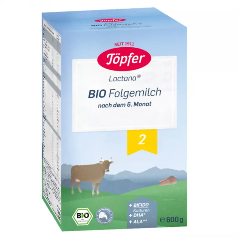 Topfer Bio 2 lapte x 600 grame, [],medik-on.ro