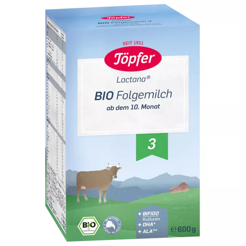 Topfer Bio 3 lapte x 600 grame, [],medik-on.ro