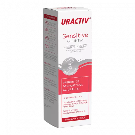 Uractiv Sensitive gel pentru igiena intima x 200ml, [],medik-on.ro
