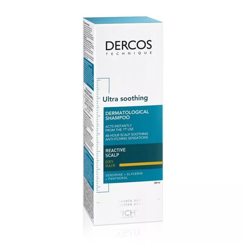 Vichy Dercos sampon ultracalmant pentru scalp sensibil uscat x 200ml, [],medik-on.ro