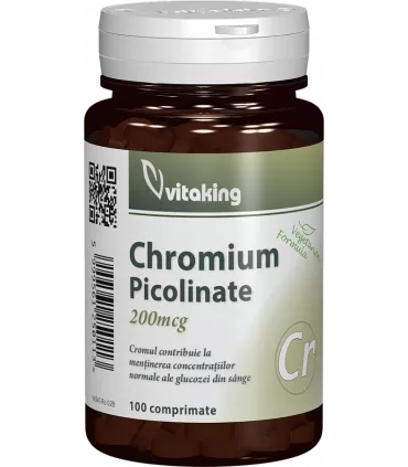 Vitaking Crom Picolinat x 100 comprimate, [],medik-on.ro