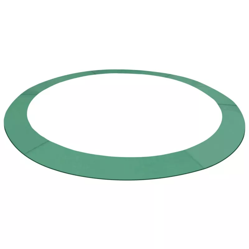 Bandă de siguranță trambulină rotundă de 3,66 m, verde, PE, [],mobideco.ro