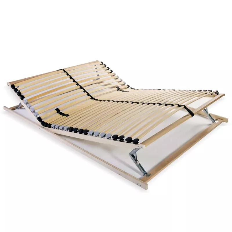 Bază de pat cu șipci, 28 șipci, 7 zone, 100 x 200 cm, [],https:mobideco.ro