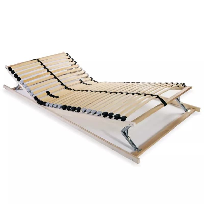 Bază de pat cu șipci, 28 șipci, 7 zone, 70 x 200 cm, [],https:mobideco.ro