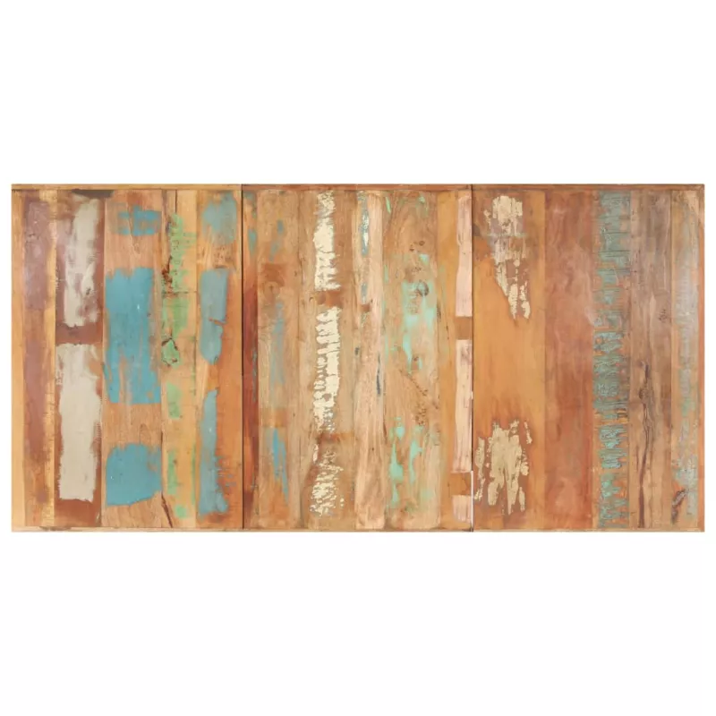Blat de masă, 160 x 80 cm, lemn masiv reciclat, 16 mm, [],mobideco.ro