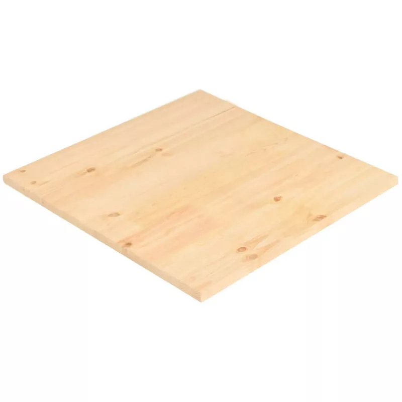 Blat de masă, 70 x 70 x 2,5 cm, lemn de pin natural, pătrat, [],mobideco.ro