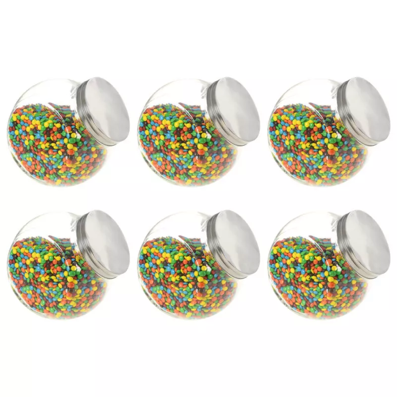 Borcane pentru bomboane, 6 buc. 19,5 x 13,5 x 19,5 cm, 3000 ml, [],mobideco.ro