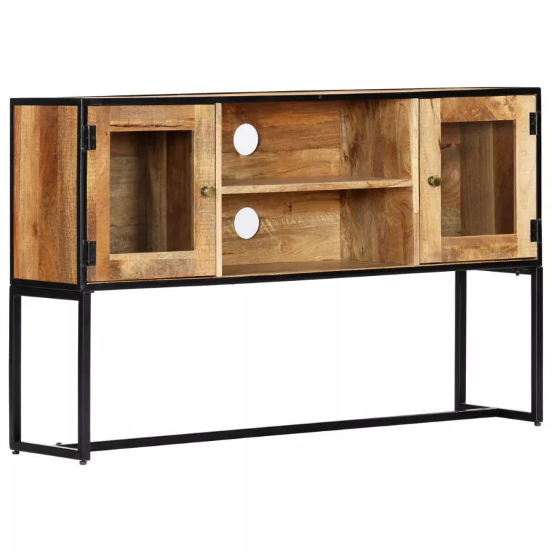 Comodă TV, 120 x 30 x 75 cm, lemn masiv reciclat, [],https:mobideco.ro