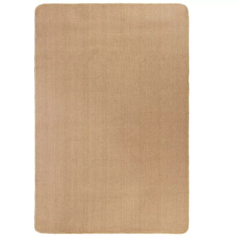 Covor de iută cu spate din latex, 120 x 180 cm, natural, [],https:mobideco.ro
