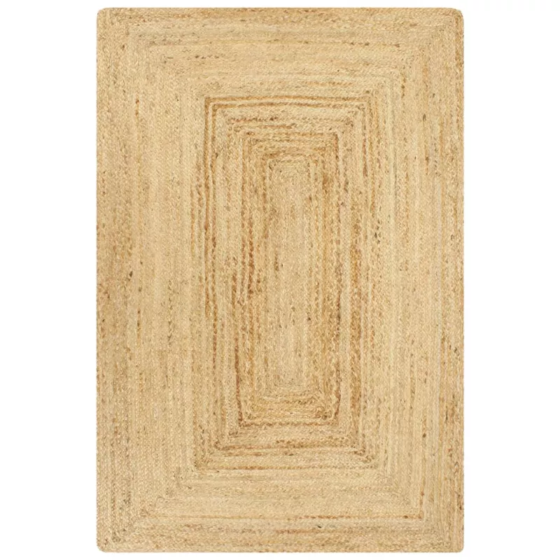 Covor manual, natural, 80 x 160 cm, iută, [],https:mobideco.ro