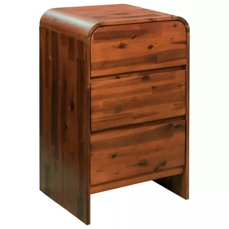 Cufăr cu sertare, lemn masiv de acacia, 45 x 37 x 75 cm, [],mobideco.ro