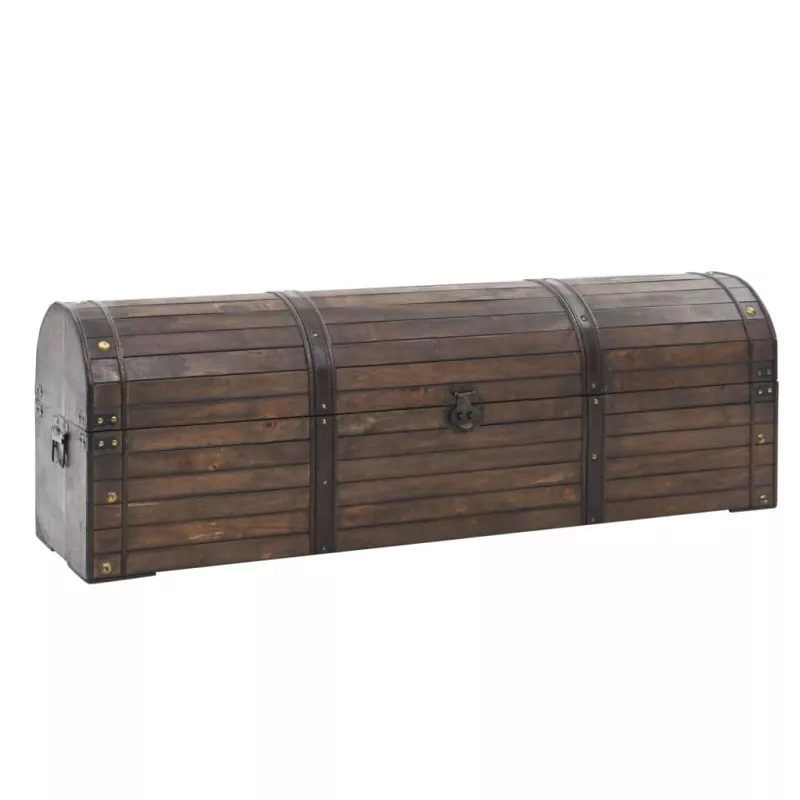 Cufăr de depozitare, lemn masiv, stil vintage 120 x 30 x 40 cm, [],https:mobideco.ro