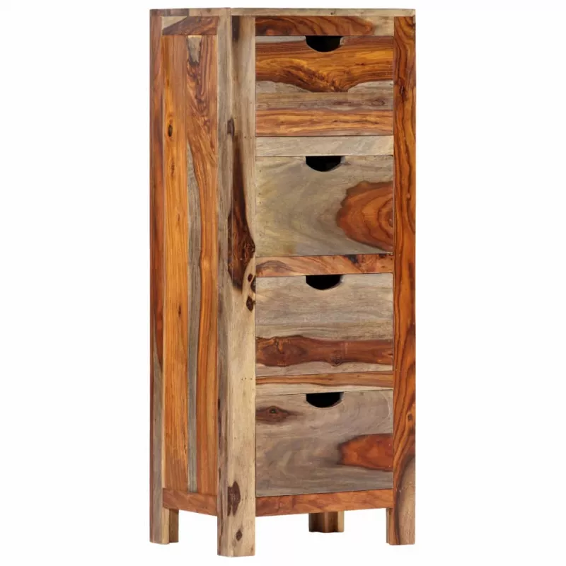 Dulap cu sertar, 40 x 30 x 100 cm, lemn masiv de sheesham, [],mobideco.ro