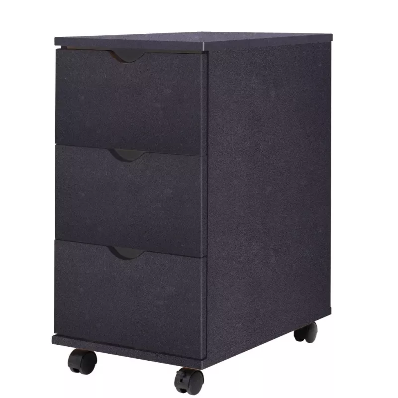 Dulap cu sertare, 33 x 45 x 60 cm, negru, [],https:mobideco.ro