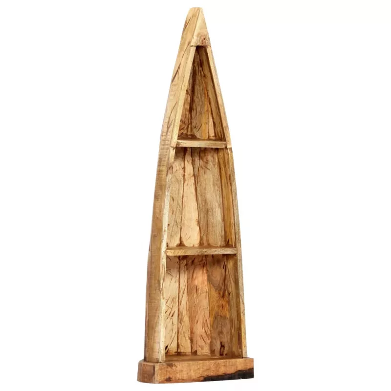 Dulap de lemn tip barcă, 40x30x130 cm, lemn masiv de mango, [],mobideco.ro