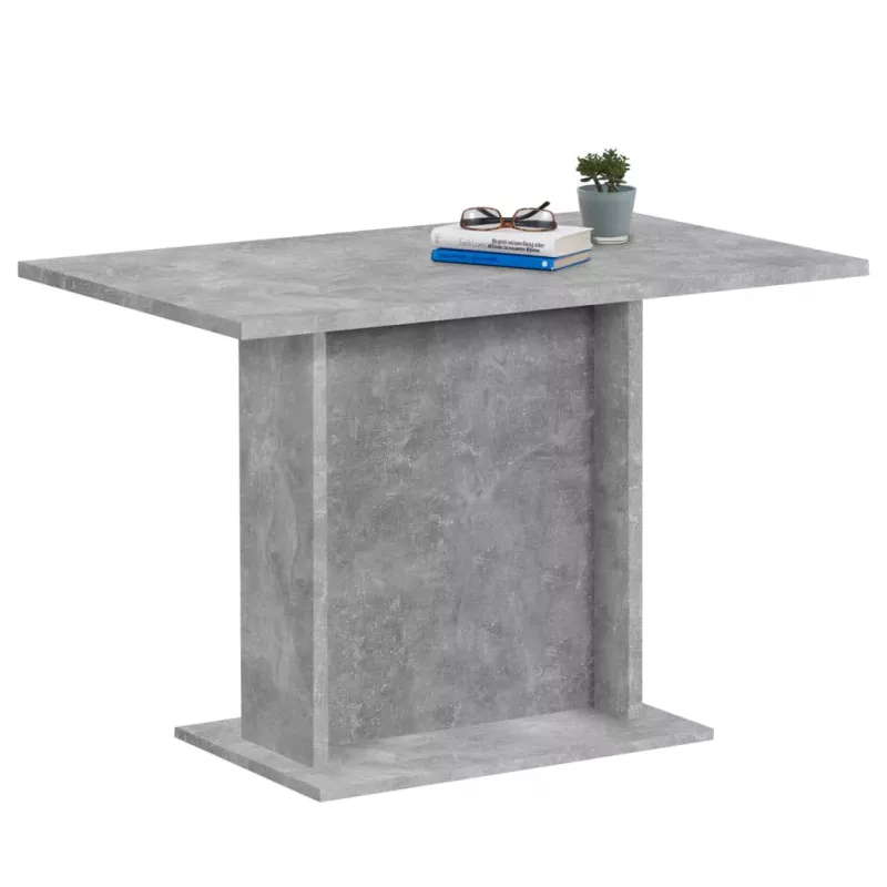 FMD Masă de bucătărie, gri beton, 110 cm, [],mobideco.ro