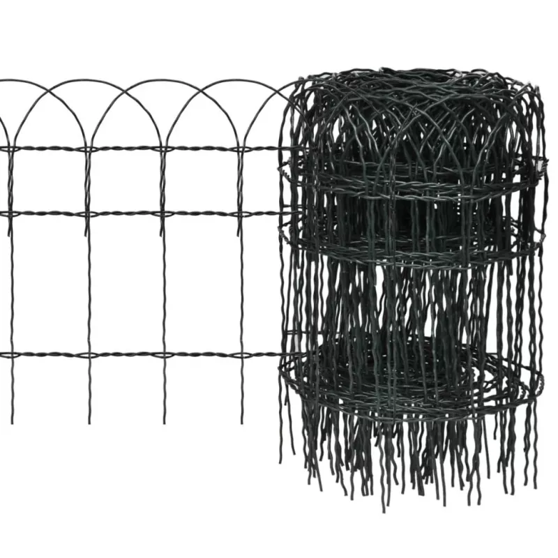 Gard delimitare grădină fier vopsit electrostatic 10 x 0,4 m, [],https:mobideco.ro