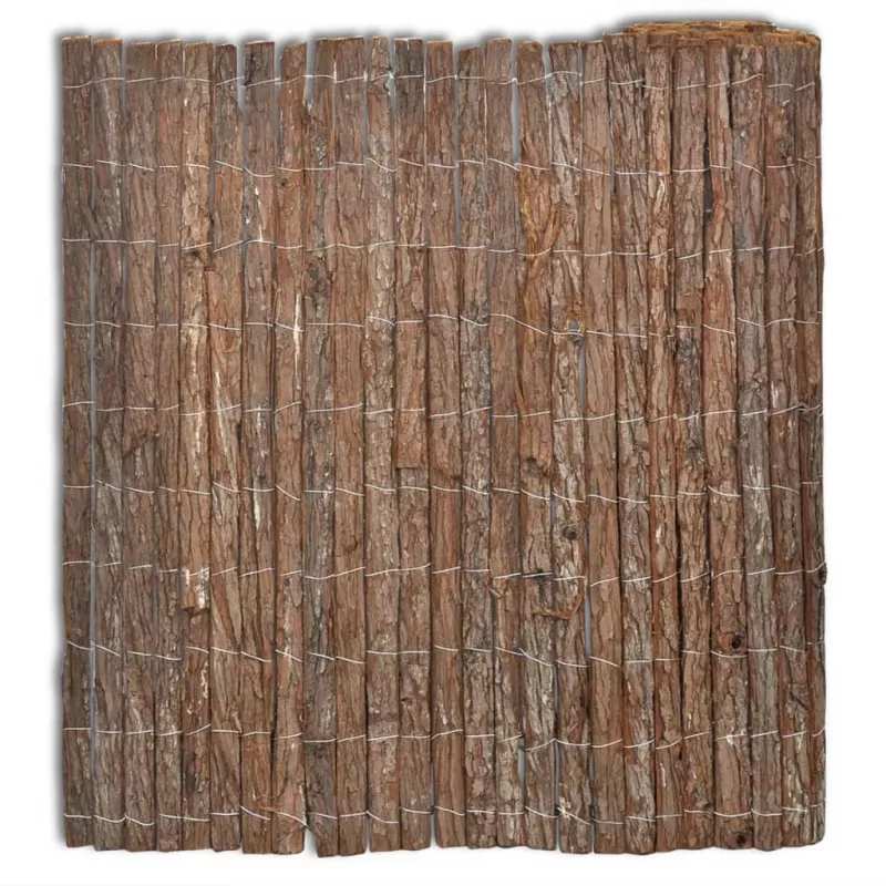 Gard din scoarță de copac, 400 x 170 cm, [],mobideco.ro